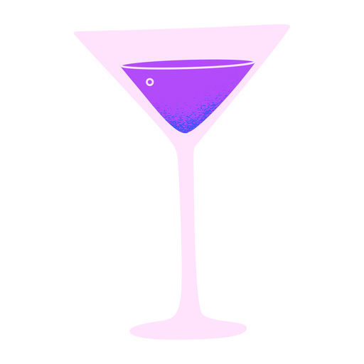 Glas des alkoholischen Getränks des neuen Jahres PNG-Design