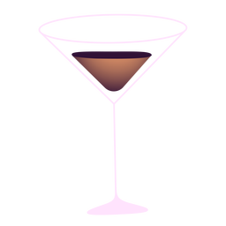 Glasillustration des Getränks des neuen Jahres PNG-Design