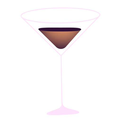 New year drink glass illustration PNG Design