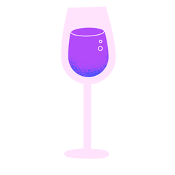 New year wine glass PNG Design