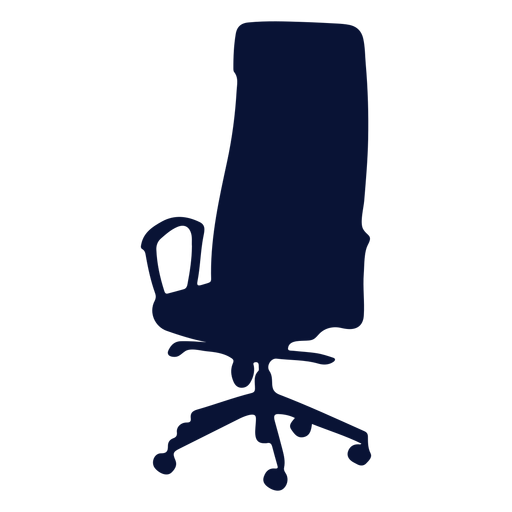 Silhueta ergonômica de cadeira de escritório