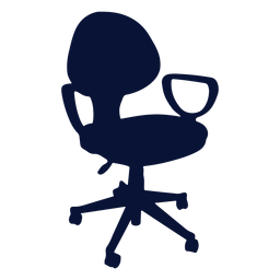 Office chair petite silhouette PNG Design
