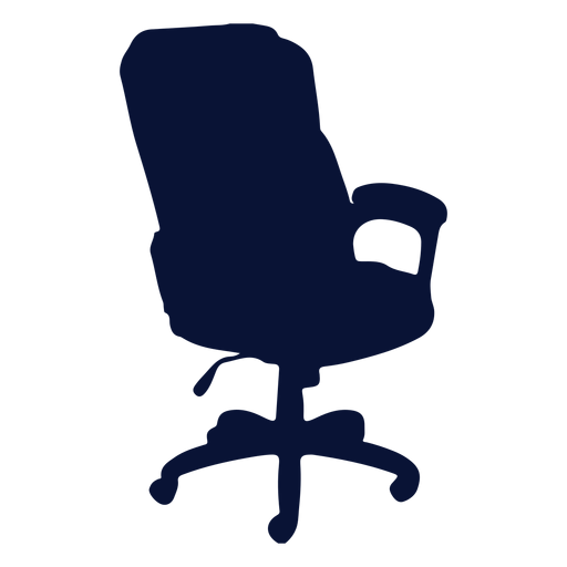 Silueta de silla de oficina Diseño PNG