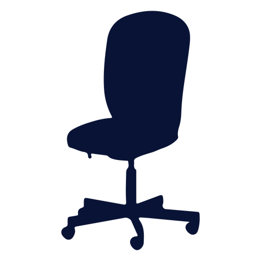 Silueta de tarea de silla de oficina Diseño PNG