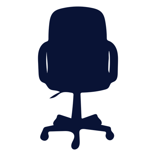 Silhueta de cadeira de conferência de escritório