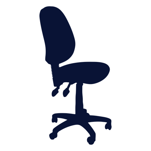 Silueta de silla de trabajo de oficina Diseño PNG