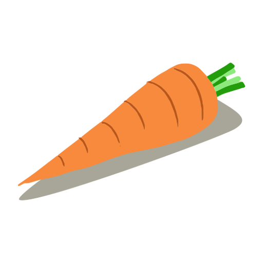 Orange Karottenillustration PNG-Design