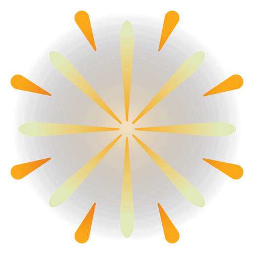 Fogos de artifício gradiente laranja Desenho PNG