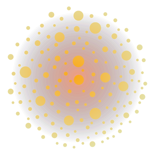 Fogo de artifício estroboscópico de gradiente laranja Desenho PNG