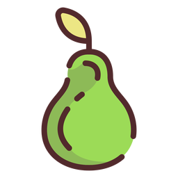 Pear Icon Stroke Transparent Png Svg Vector