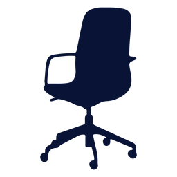 Petite chair office silhouette PNG Design
