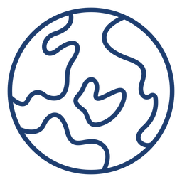 Golpe de planeta tierra Diseño PNG