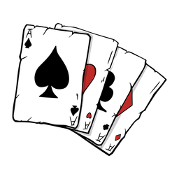 Ilustração de cartas de pôquer quatro ases Transparent PNG