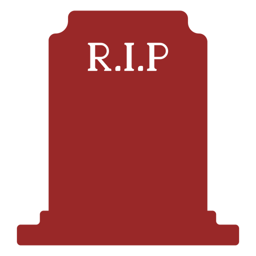 Rip gravestone silhouette PNG Design
