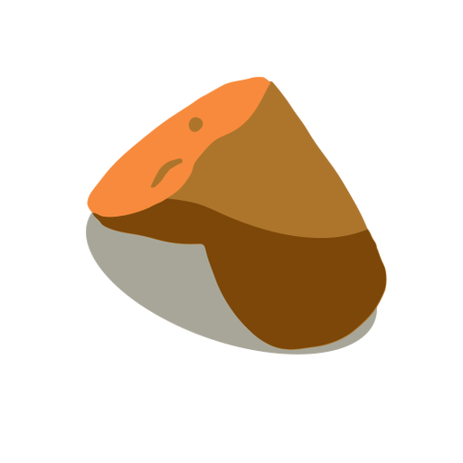 Rohkartoffel halb isometrisch PNG-Design