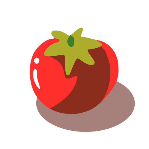 Tomate rojo isom?trico Diseño PNG