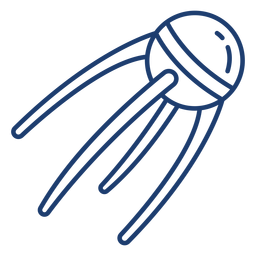 Spacecraft capsule stroke PNG Design