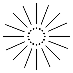Trazo de líneas de puntos de fuegos artificiales de chispas Diseño PNG