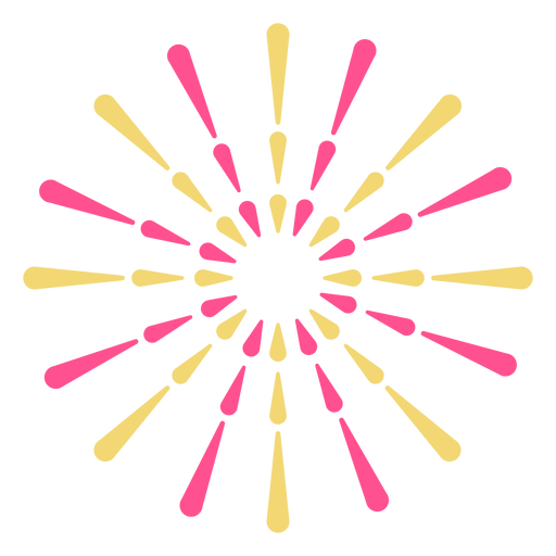 Três anéis coloridos de fogo de artifício espesso golpe de faíscas Desenho PNG