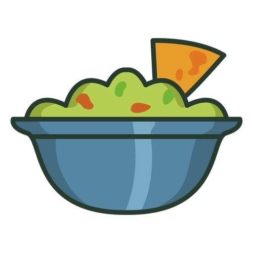 Download Tortilla chips guacamole icon stroke - Transparent PNG ...