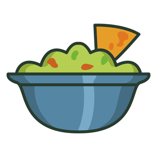Tortilla chips salsa colorido icono trazo Descargar PNG/SVG transparente
