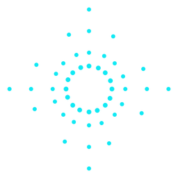 Turquoise dots firework sparks stroke PNG Design