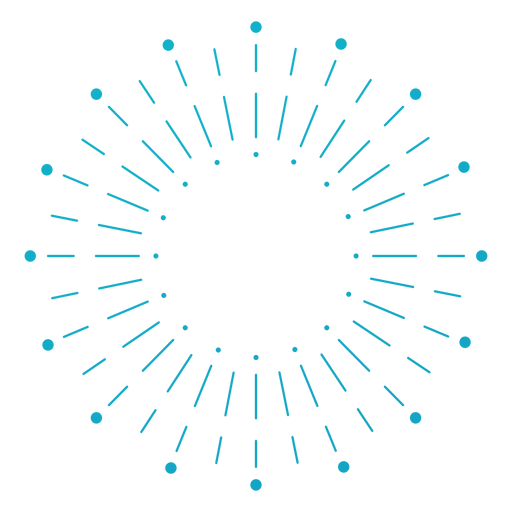 Fogos de artifício turquesa com pinceladas finas Desenho PNG