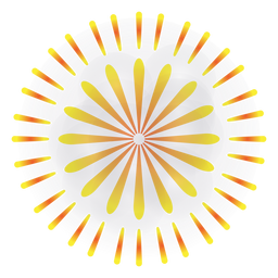 Design PNG E SVG De Fogos De Artifício Gradiente Amarelo 2 Anéis Para  Camisetas