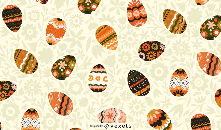 Easter eggs pattern design Easter eggs pattern design