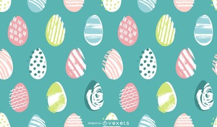 Diseño de patrón pastel de huevos de Pascua
