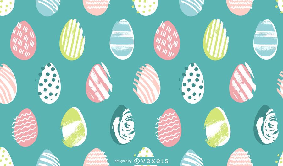 Easter eggs pastel pattern design Easter eggs pastel pattern design