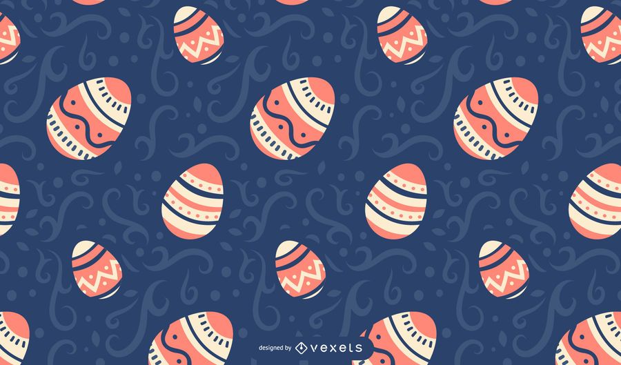 Painted easter eggs pattern Painted easter eggs pattern