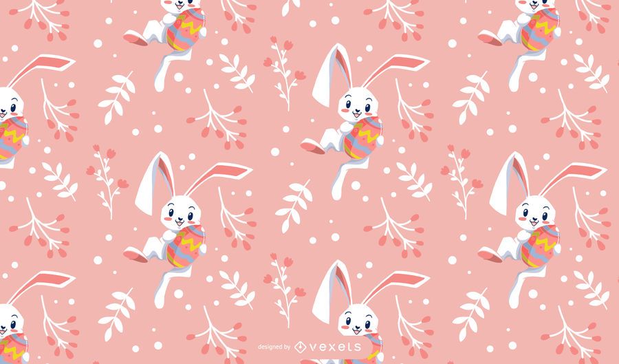 Cute easter rabbit pattern design Cute easter rabbit pattern design