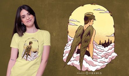 Angel in Heaven T-shirt Design