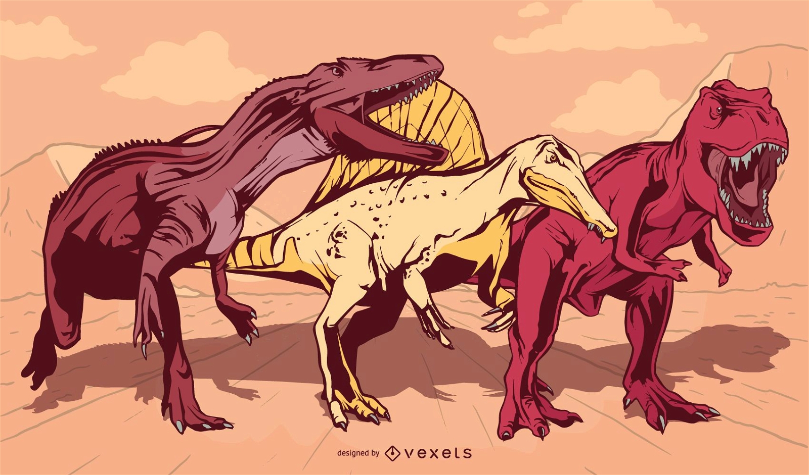 Dinosaur Illustration Animal Design