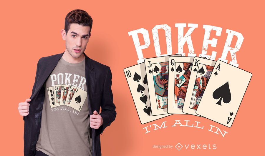 Poker Quote T-shirt Design Poker Quote T-shirt Design
