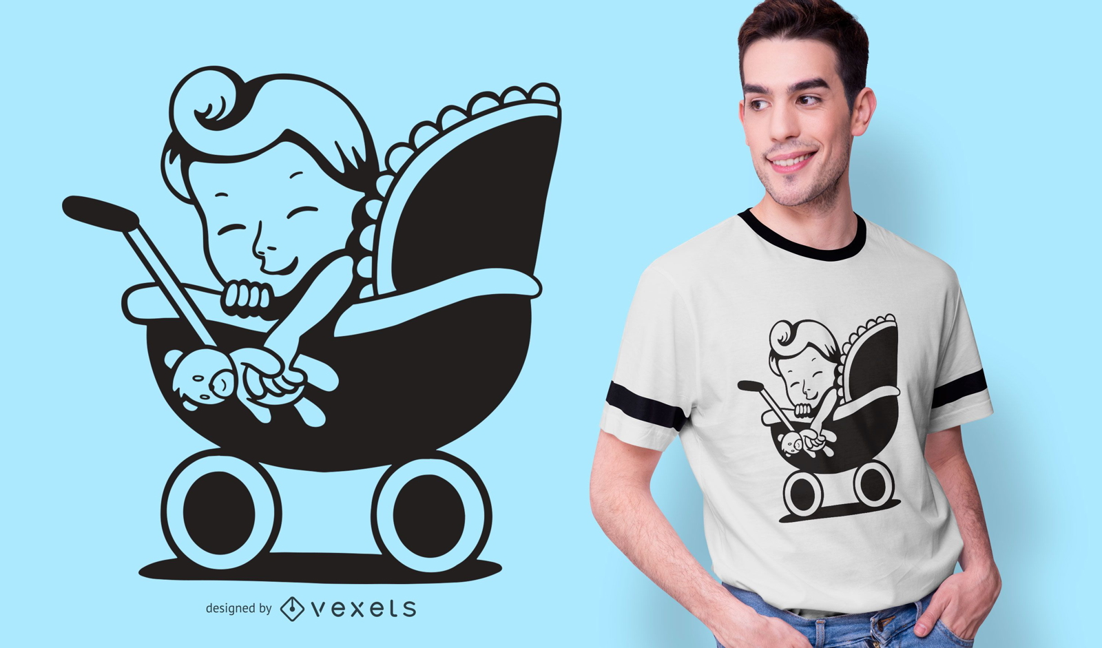 Diseño de camiseta de bebé genial