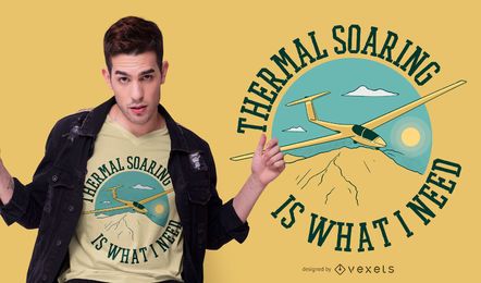 Sailplane Zitat T-Shirt Design Sailplane Zitat T-Shirt Design