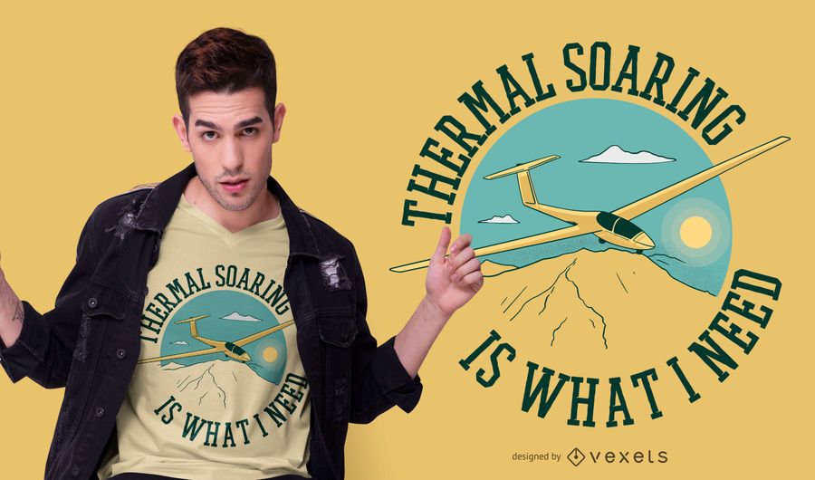 Sailplane quote t-shirt design Sailplane quote t-shirt design