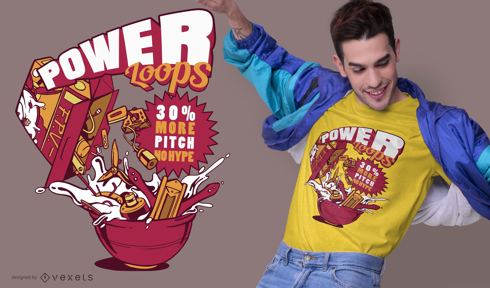 Power Loops T-Shirt Design