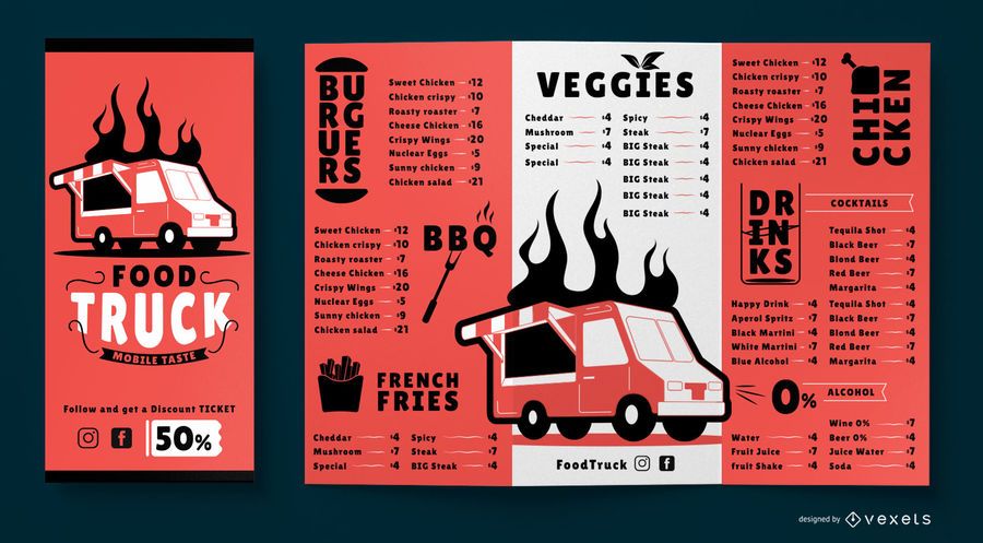 Food Truck Menu Template