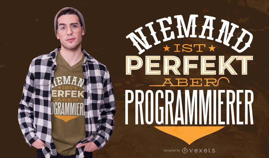 Programmer German Quote T-shirt Design Programmer German Quote T-shirt Design