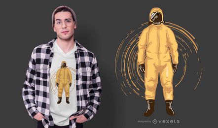 Hazmat suit t-shirt design Hazmat suit t-shirt design
