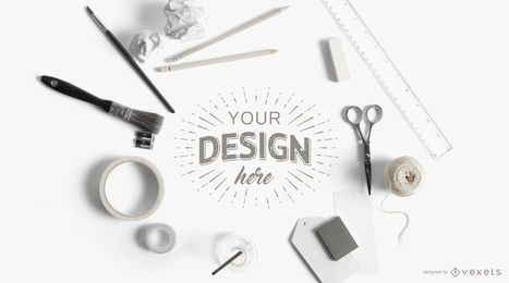 Crafting Elements Composição Mockup