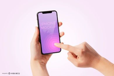 Person Using iPhone 11 Mockup Person Using iPhone 11 Mockup