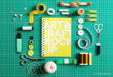 Crafting Elements Notebook Cover Mockup