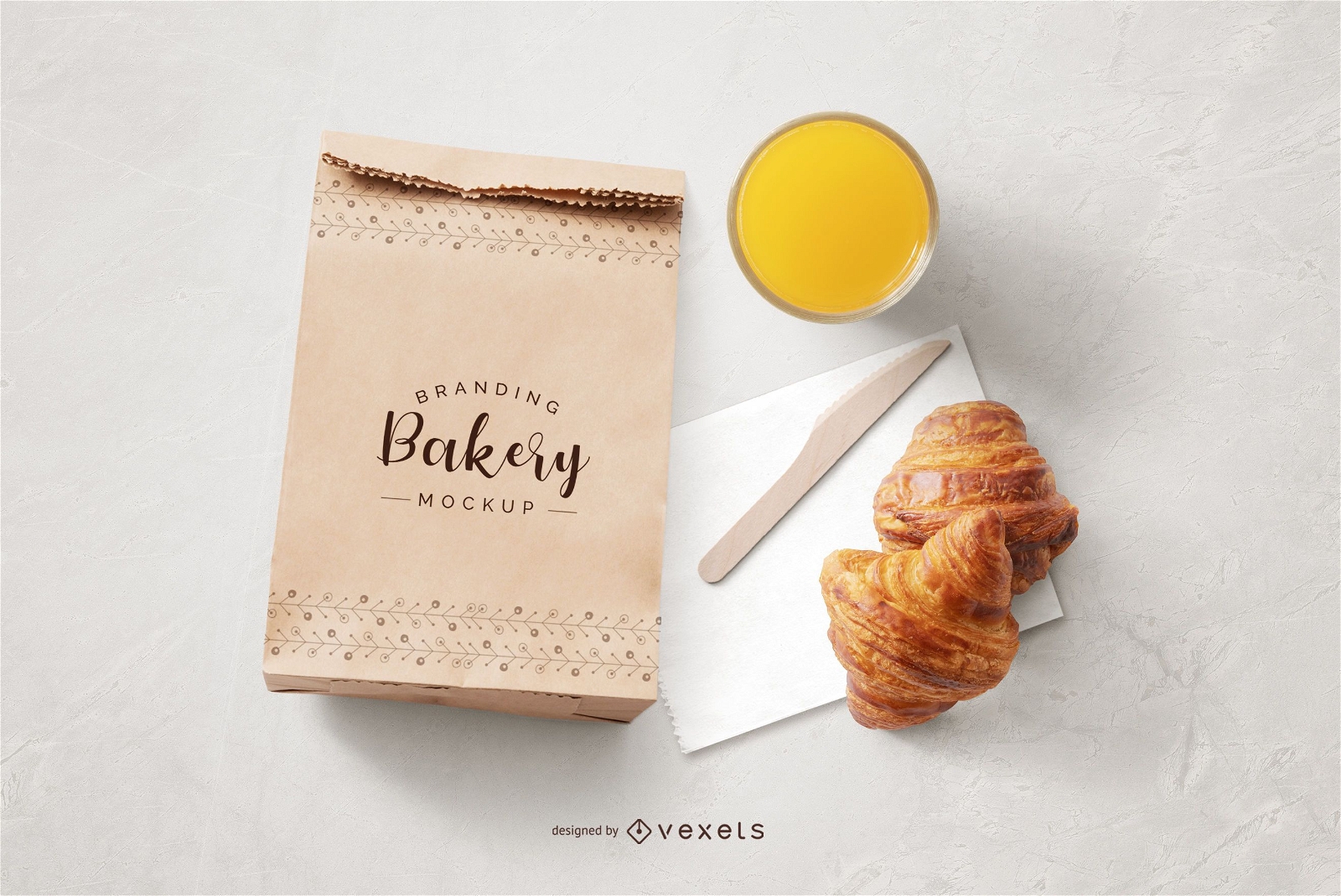 Bakery Paper Bag Lebensmittelzusammensetzung Modell