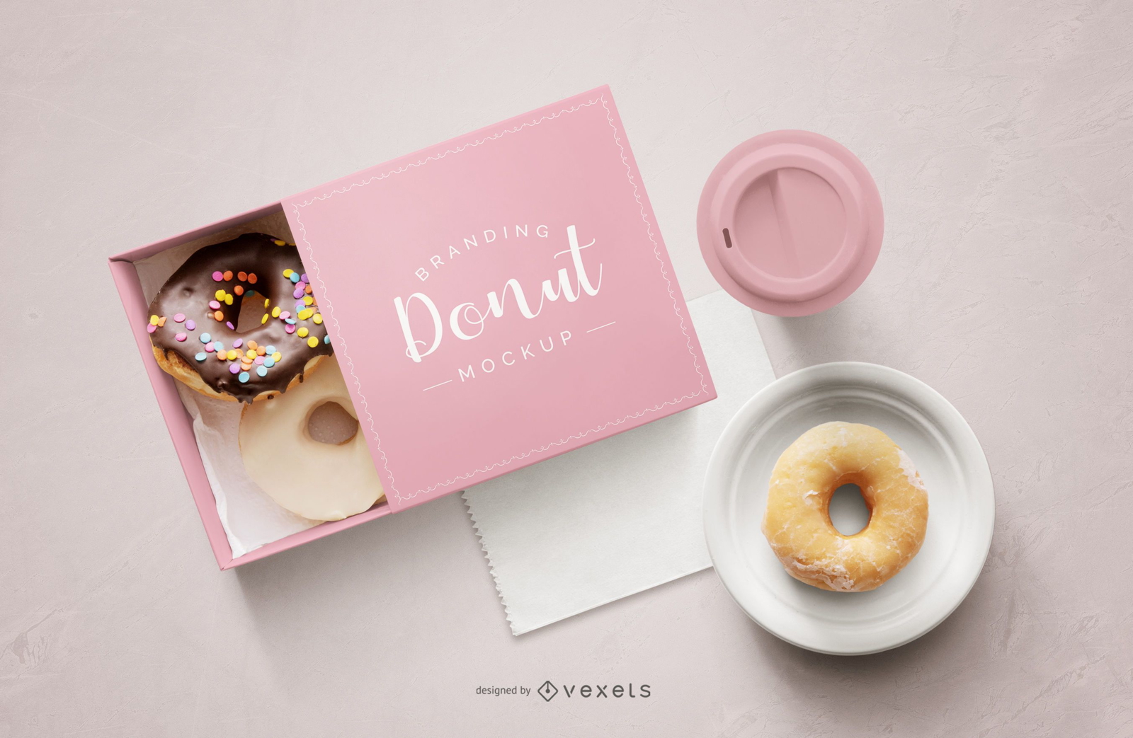 Bakery Box Food Mockup