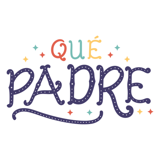 Cute father lettering PNG Design