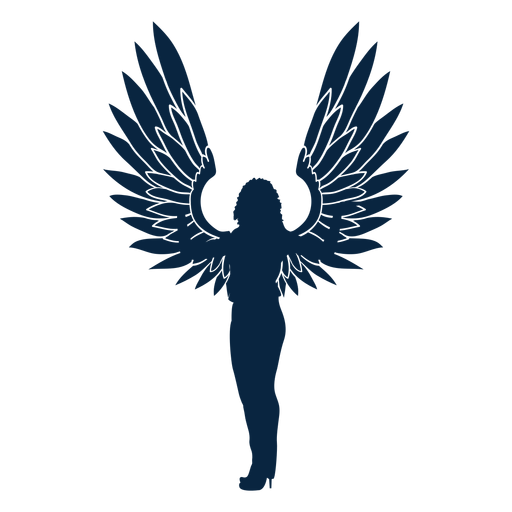 Vector de ángel de pose de brazos Diseño PNG